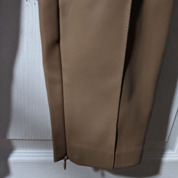 Zara | Faux Leather High-Rise Legging in Camel - Picture 7 of 11